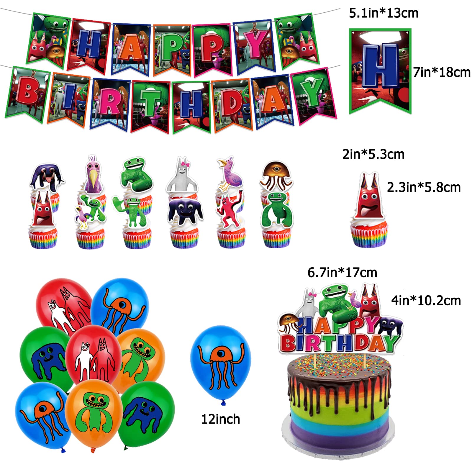 weeyin Decorazioni Copleanno, Palloncini Copleanno feste con banner