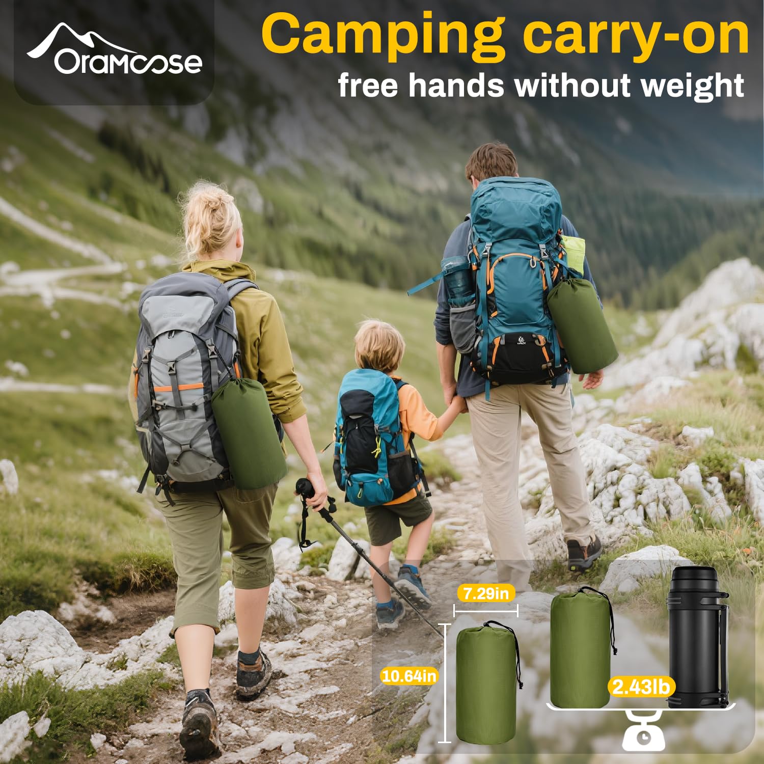Doppelte Isomatte, extra dicke 15,2 cm Isomatte für Camping 2 Personen mit integriertem Kissen & Fußpumpe, ultraleichte, kompakte aufblasbare Campingmatte für Rucksackreisen, Wandern, Reisen, Zelt