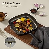 Vista 7 de CAROTE 28PCS Pots and Pans Set, Nonstick Cookware Set Kitchen Non Stick Induction Titanium Cookware Non-toxic Granite Cooking set, PFOA Free, Black