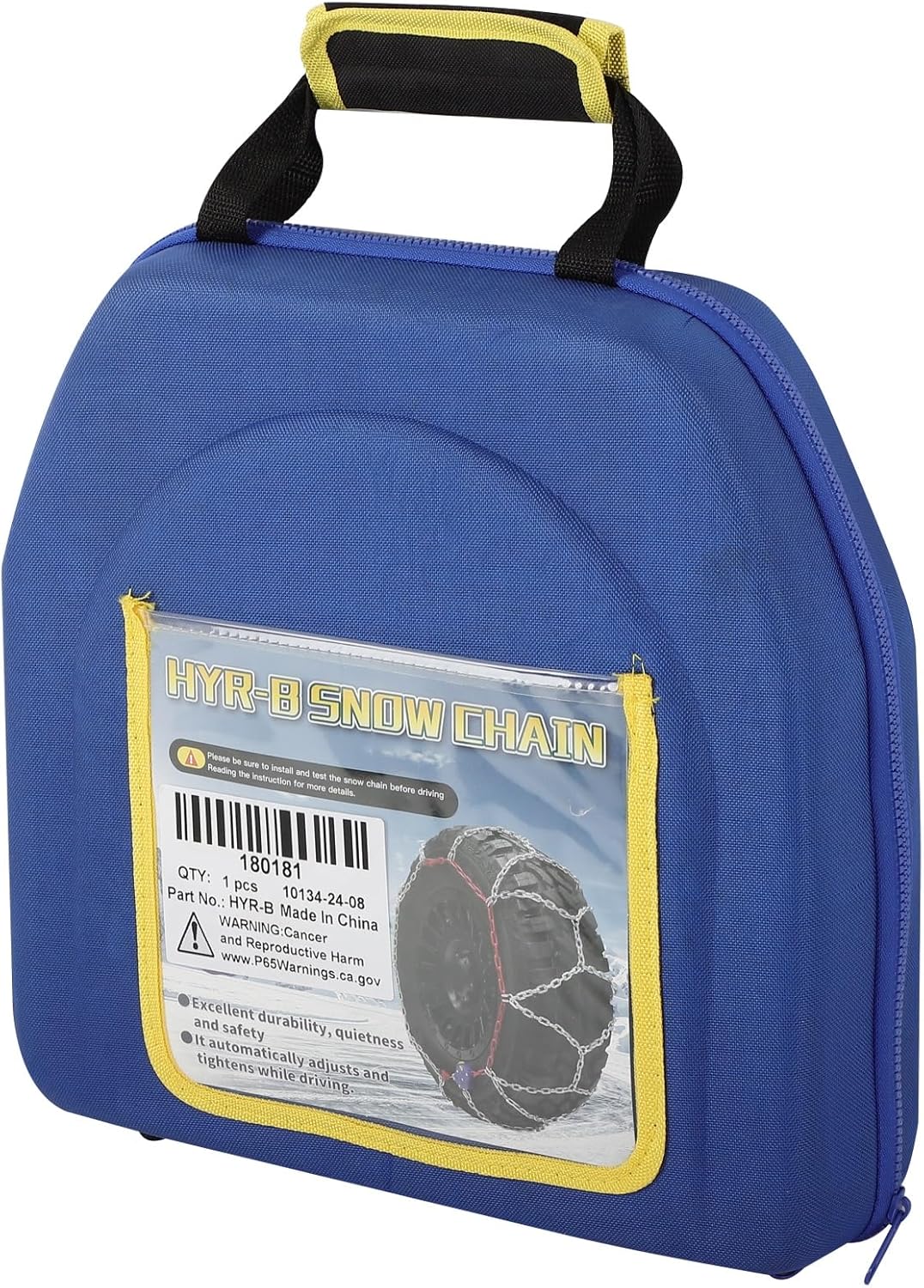 Snow Chains Tire Traction Chain Width (235 245 255 265 275mm)15"16"17"18"19"20" for Bus, ATV, Van, Semi Truck, SUV, Pickup, Car, UTV, Light Truck Set of 2