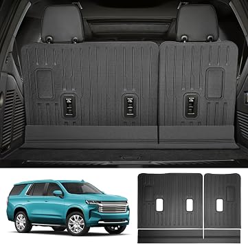 Backrest Mat for 2022-2025 Chevy Tahoe/GMC Yukon Cargo Mat All Weather Protector Rear Seat Back Liner for 2022 2023 2024 2025 Chevrolet Tahoe/GMC Yukon Accessories