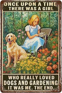 Bohemian Wedding Metal Poster 8X12IN - Flower Garden Wall Art for Outdoor/Indoor Venues & Dotted Pattern Decor Gifts