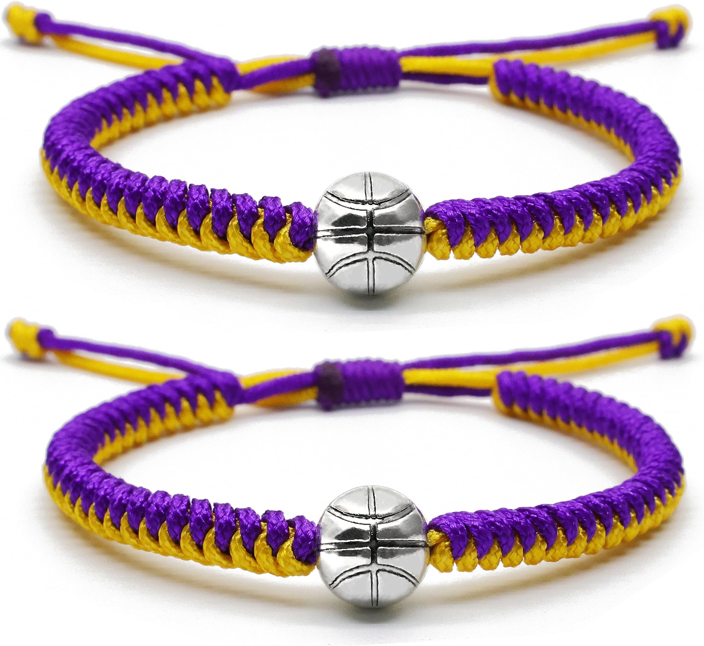 MANYC Basketball Bracelets Adjustable for Boys, Girls, and Adults Handmade Gifts for Basketball Players