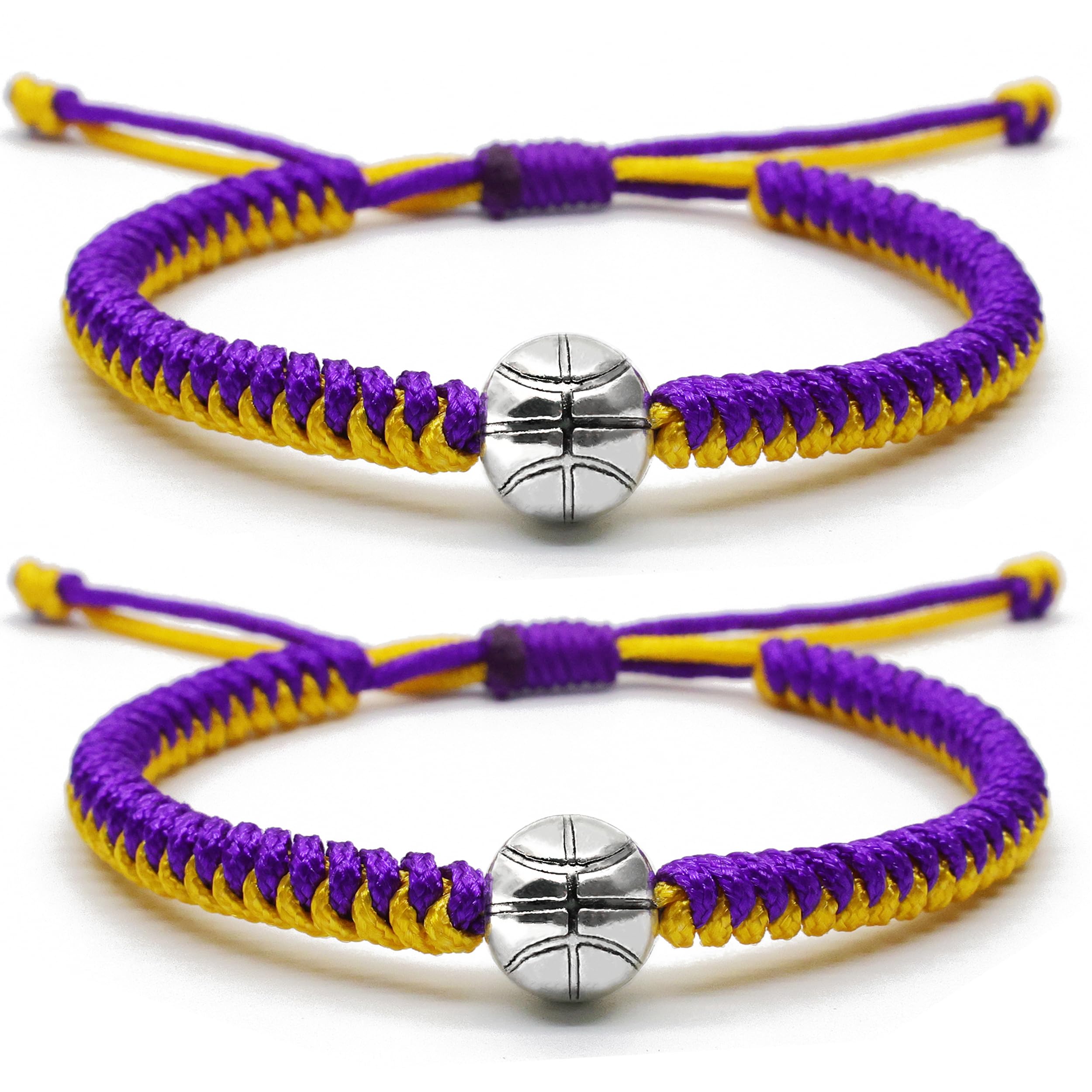 MANYC Basketball Bracelets Adjustable for Boys, Girls, and Adults Handmade Gifts for Basketball Players