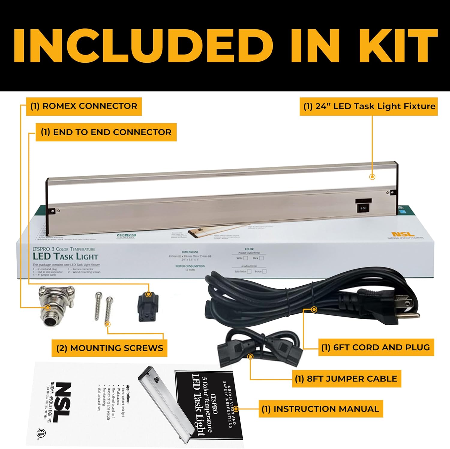 Reviews For LED Under Cabinet Lighting By NSL - Diable Hardwired Or