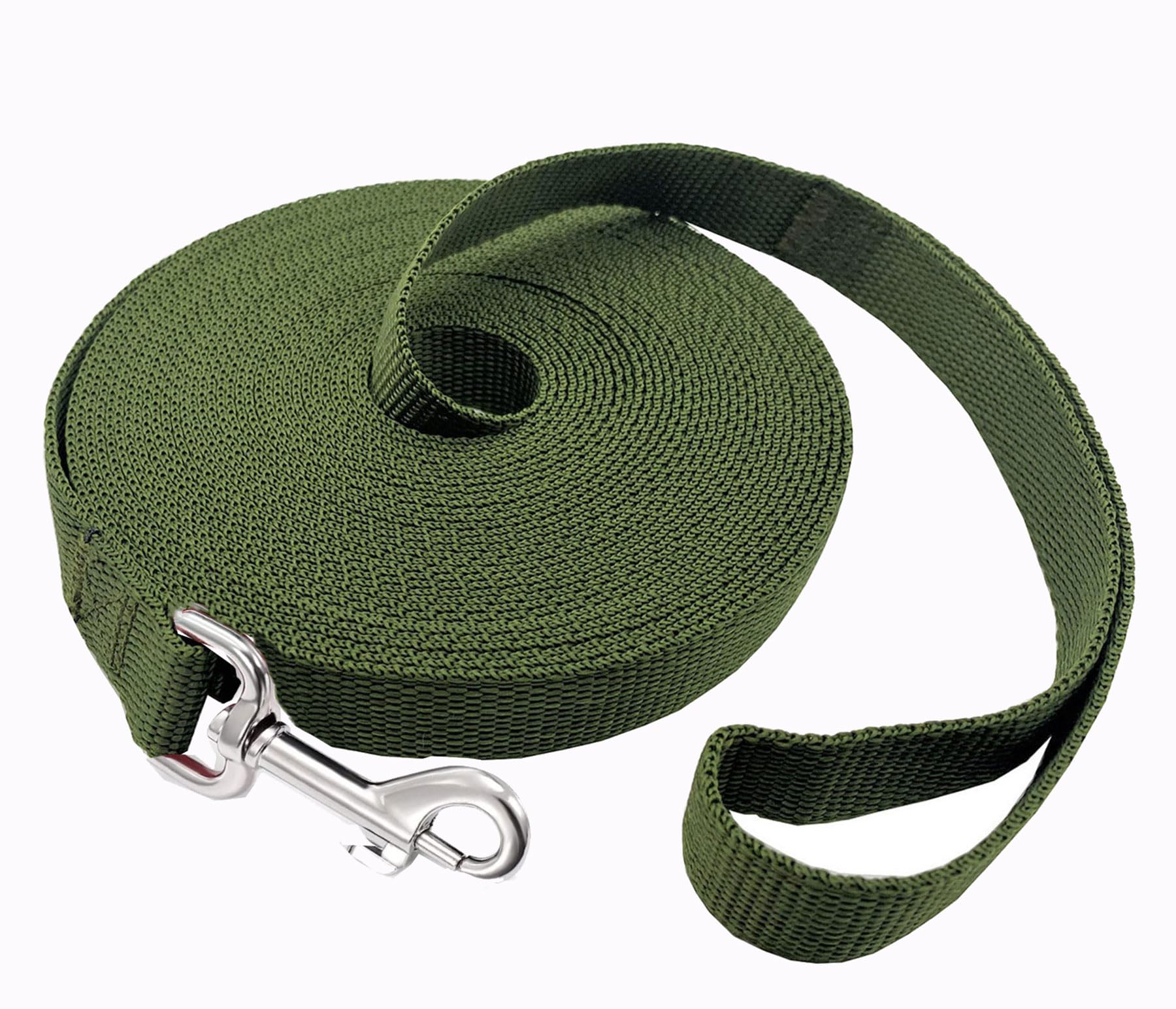 SALO Nylon Training Dog Leash for Small Medium Large Dogs, 1 Inch Wide, 20ft 30ft 40ft 50ft Long Leash Dog/Puppy Lead for Obedience Recall Training, Camping, or Backyard