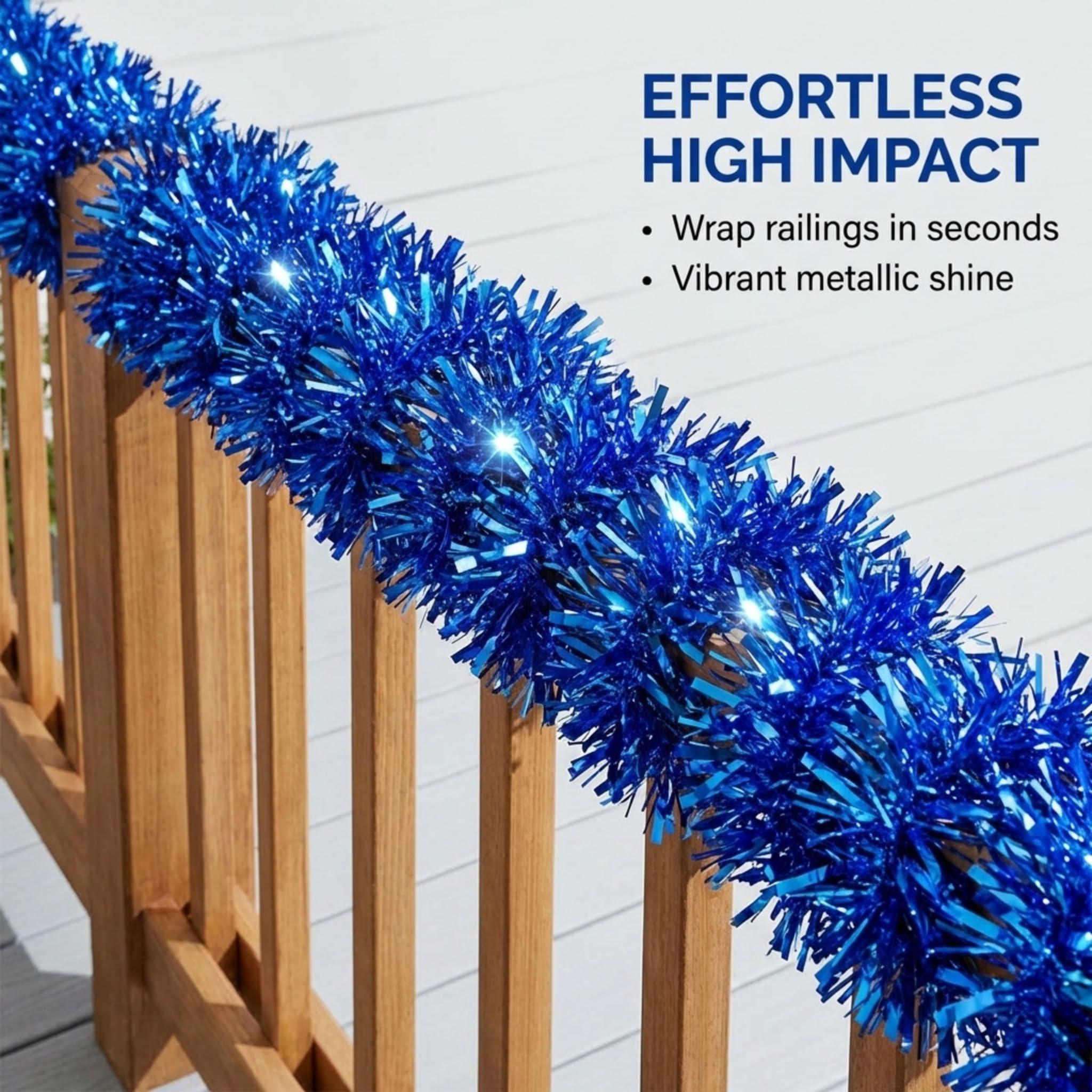 じょー！ガーランド Amazon.com: TCDesignerProducts Blue Metallic Twist Garland, Parade