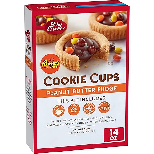 Betty Crocker Tazas de galletas de caramelo de mantequilla de maní, 14 onzas