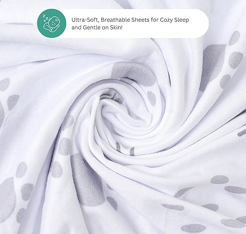 Miniatura 98 de TansyPanda Bassinet Sheets for Baby Delight Snuggle Nest, Chicco LullaGo, Fisher-Price Soothing, SNOO Smart, 3PC, 18 x 30 Inch, Ultra Soft