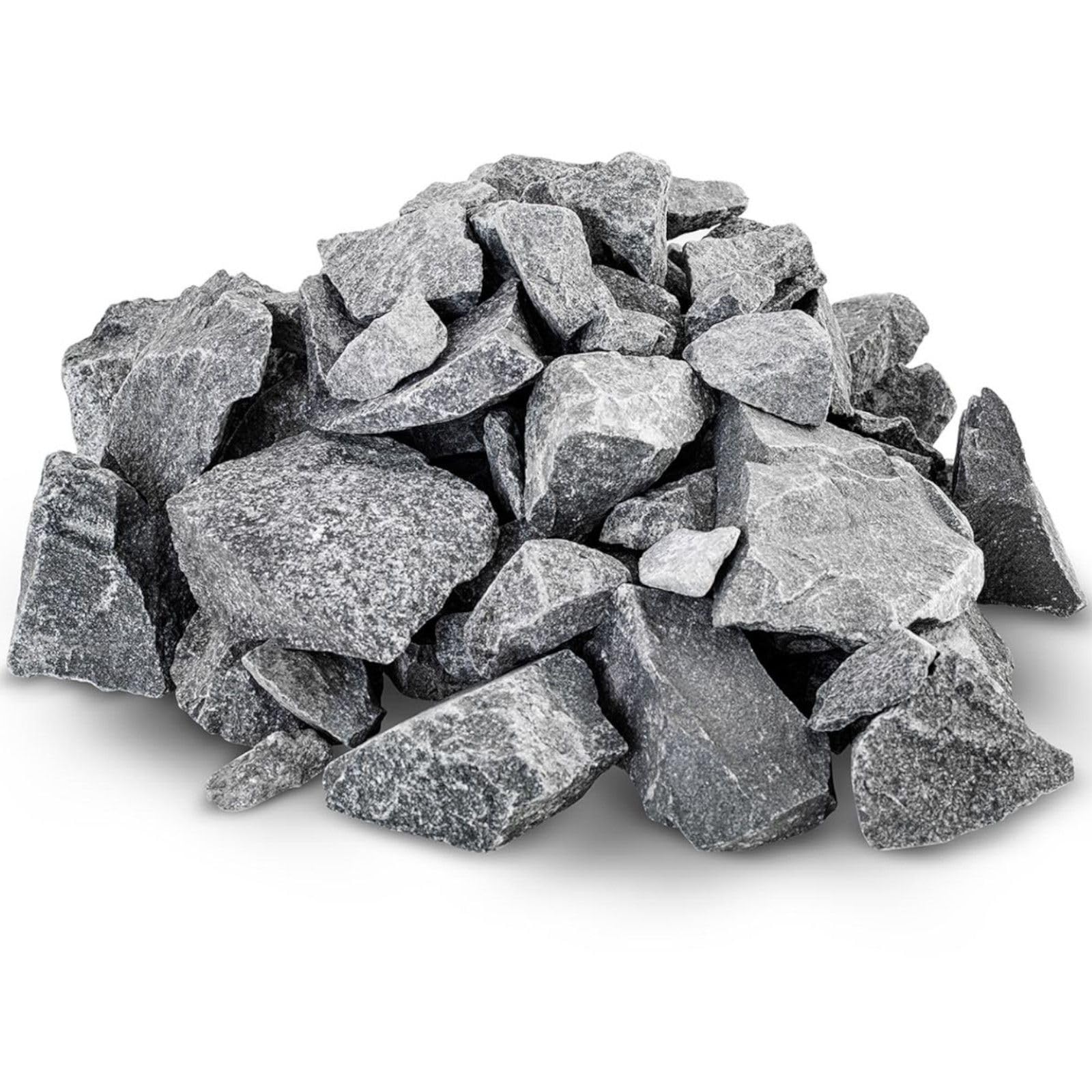 UNI_SAUNA_S01 Saunasteine 13-18 cm Steine für Saunaofen 20 kg Saunaofen Steine