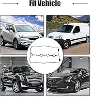 Vista 8 de uxcell Juntas de tapa de válvula de motor para Chevrolet Aveo 1.6L 2004-2008 No.96353002 Negro