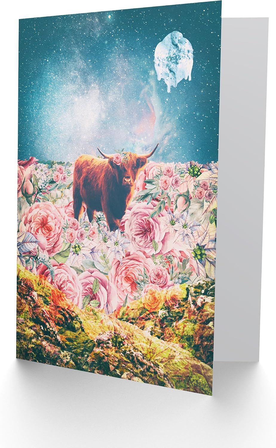 Wee Blue Coo Claude Monet Nympheas At Giverny Old Master Painting Sealed Greeting Card Plus Envelope Blank inside