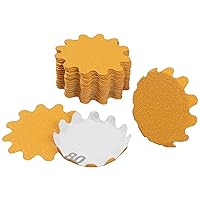 Vista 25 de Keystone Flex Edge - Discos de lijado dorados de 2 pulgadas, papel de lija ondulado con gancho y bucle para lijadoras de cuencos y accesorios