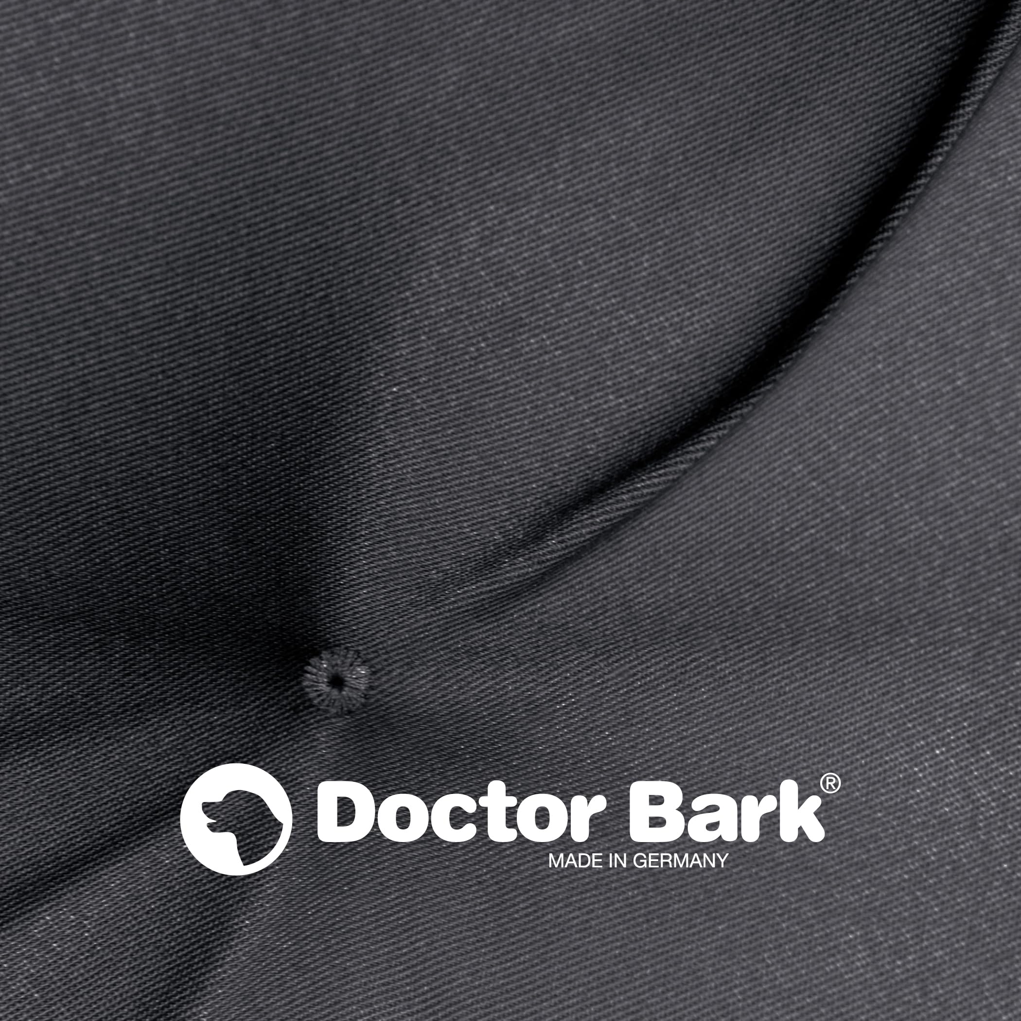 Doctor Bark Cojín para perros – Cama ortopédica para perros, lavable a 95 °C, higiénico, resistente y cómodo (L – 90 x 70 cm, gris)