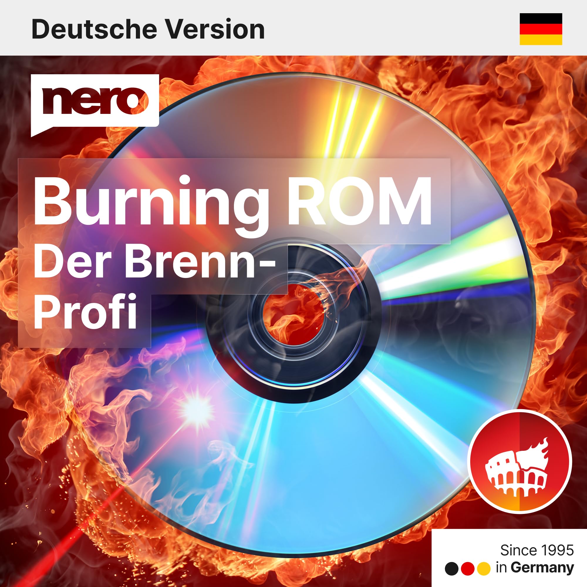 Nero Das Original | Nero Burning ROM 2026 | Brennprogramm | Brennen, Kopieren, Sichern, Rippen | CD DVD Brenner Software | Unlimitierte Lizenz | 1 PC | Windows 11 / 10 / 8 / 7
