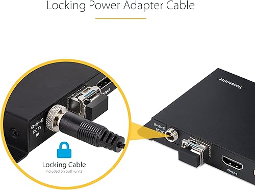 Miniatura 5 de StarTech. com Kit extensor HDMI 4K sobre fibra, 4K 60Hz hasta 3300ft (modo único) o 1000ft (multimodo) fibra óptica LC, HDR, HDCP, extensor de