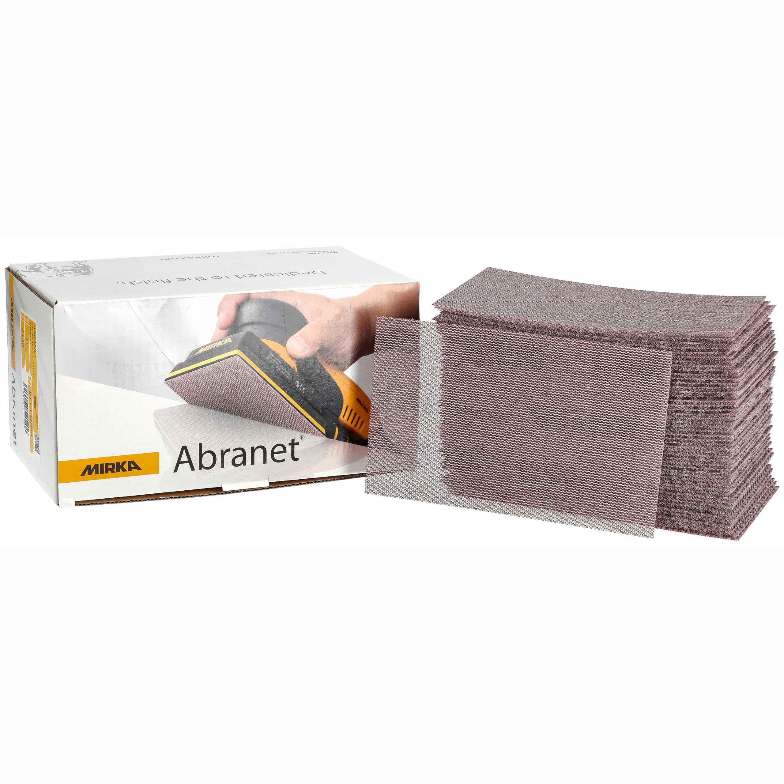 Mirka Abranet sanding strips 81x133 mm Hook & Loop Grit P120 50 pcs
