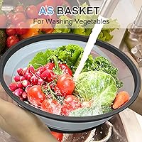 Vista 7 de Paquete de 2 fundas para alimentos para microondas con tapete de 10 pulgadas, tapete como soporte para tazón, cubierta para protector