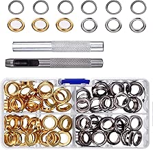 Pangda Grommet Kit with 100 Set Grommets (3/ 8 Inch) - coolthings.us
