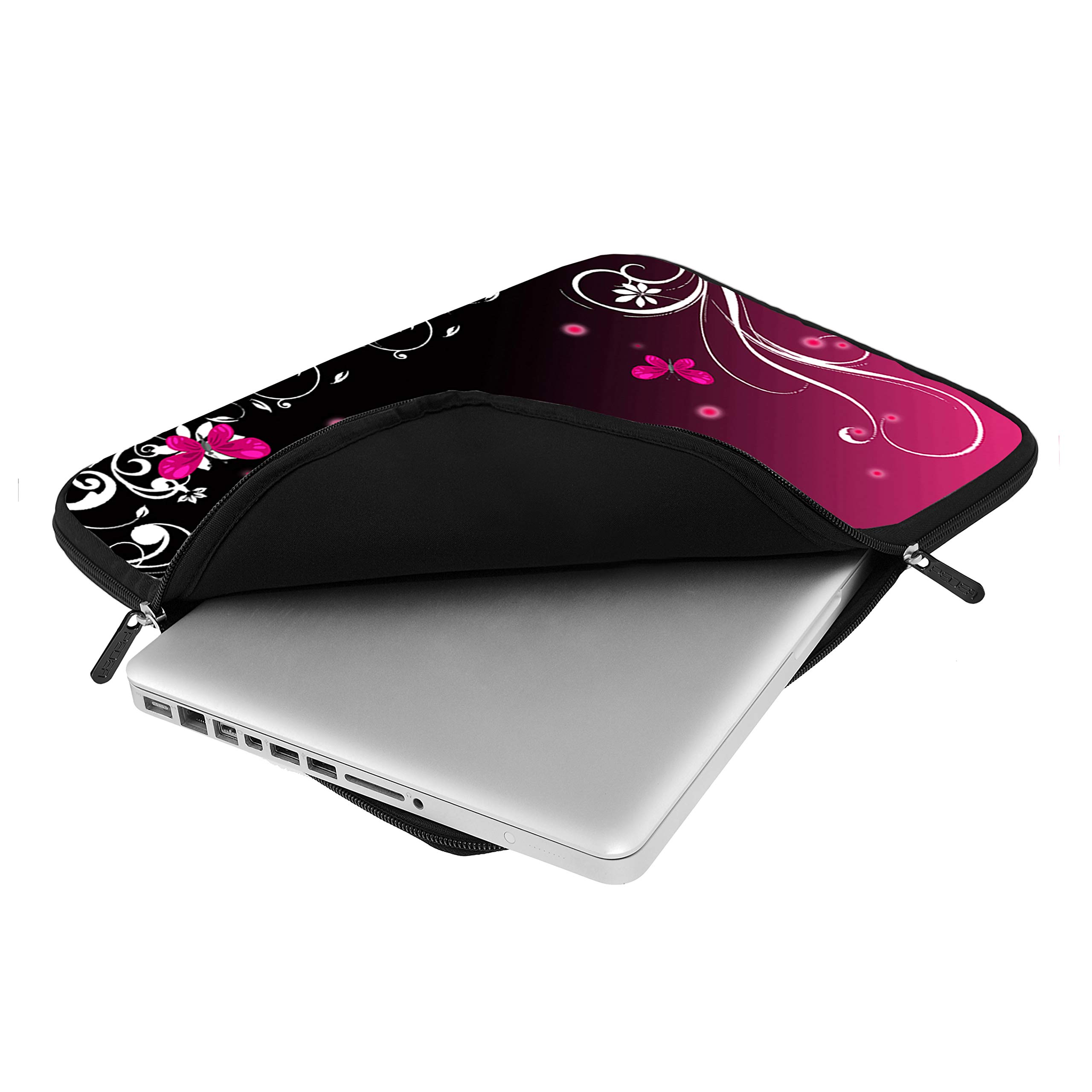 PEDEA Designerski pokrowiec ochronny na notebook do 17,3 cala (43,9 cm), motyl
