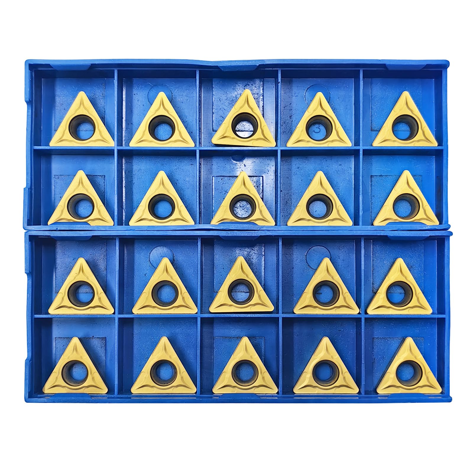 20PCS TCMT16T308(TCMT32.52) Carbide Turning Inserts for CNC Lathe Cutting Tools，Turning Inserts Cutting Tools for Steel Parts and Stainless Steel for