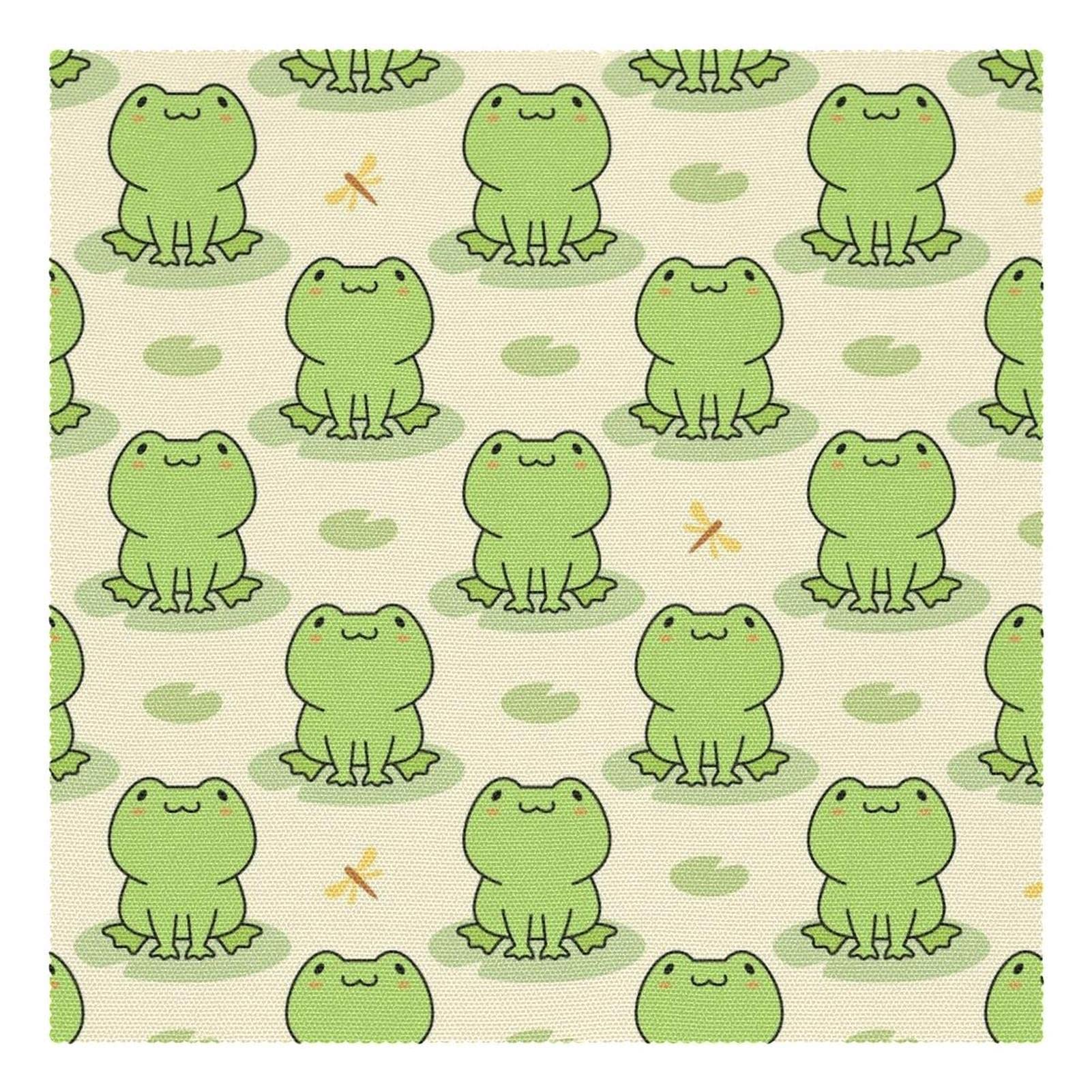 Set de table grenouille pour repas joyeux en famille avec dessous de plat antidérapant lavable