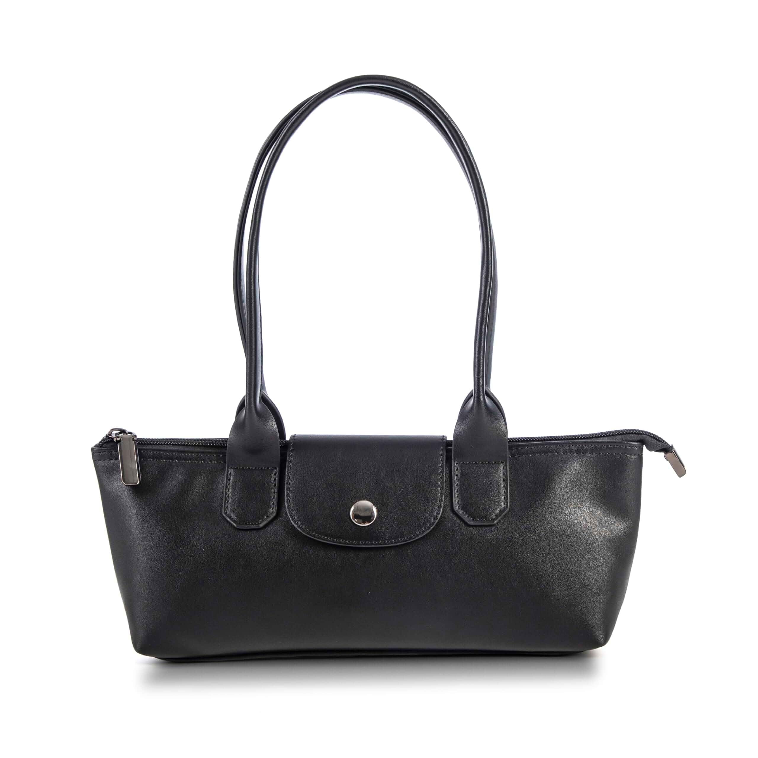 Shoulder Bag for Women Baguette Handbag Tote Handle Top Purse with Zipper