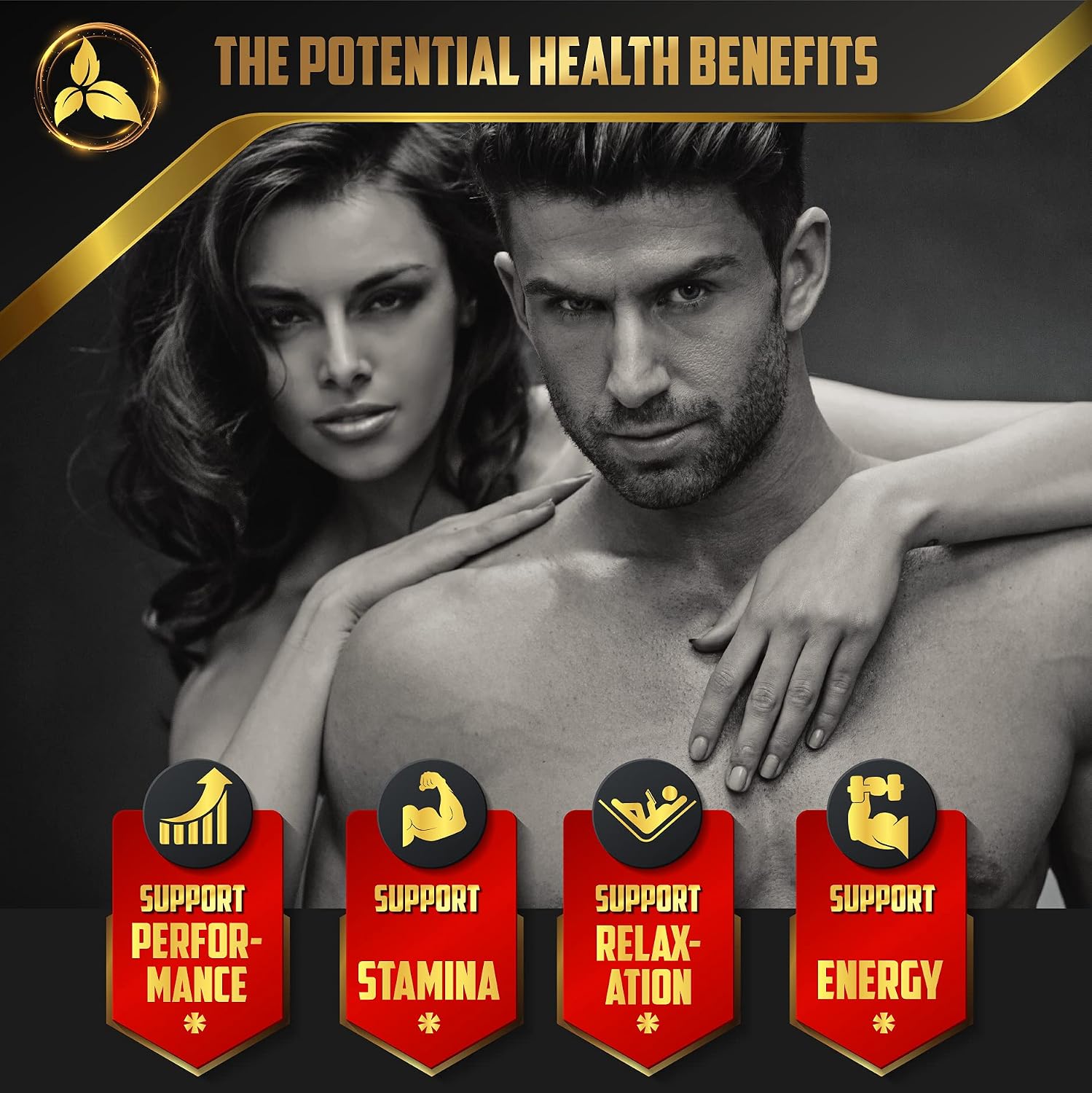Maca Root Capsules for 4-Month Supply 8550mg Blended with Ashwagandha Root, Panax Ginseng, Tribulus Terrestris & Black Pepper - Support Energy, Performance & Body Management - 2 Packs 60 Caps