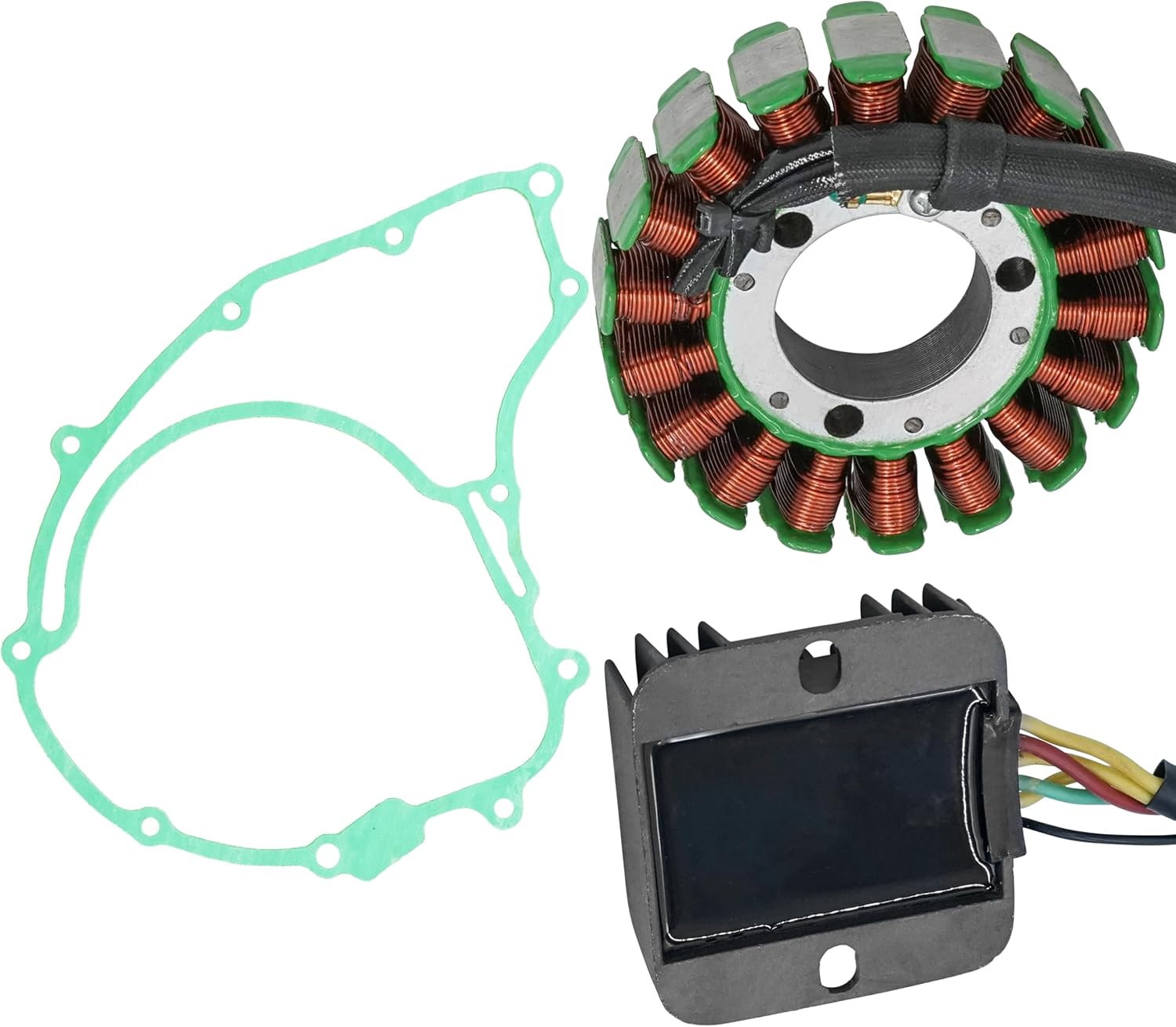 Caltric Stator & Regulator & Gasket Compatible With Honda Trx300 Trx-300 Fourtrax 300 1988-1992