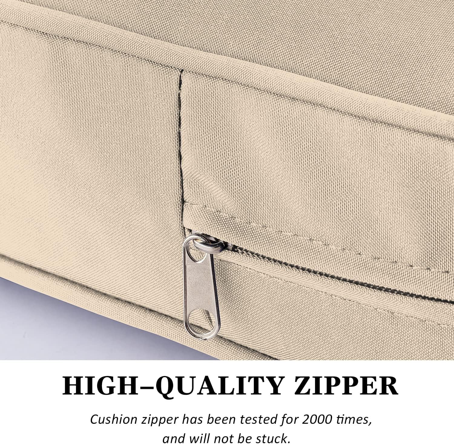 LayinSun 14 Pack Patio Cushion Cover Replacement, Outdoor Cushion Slip Covers with Zipper for Patio Furniture Sets