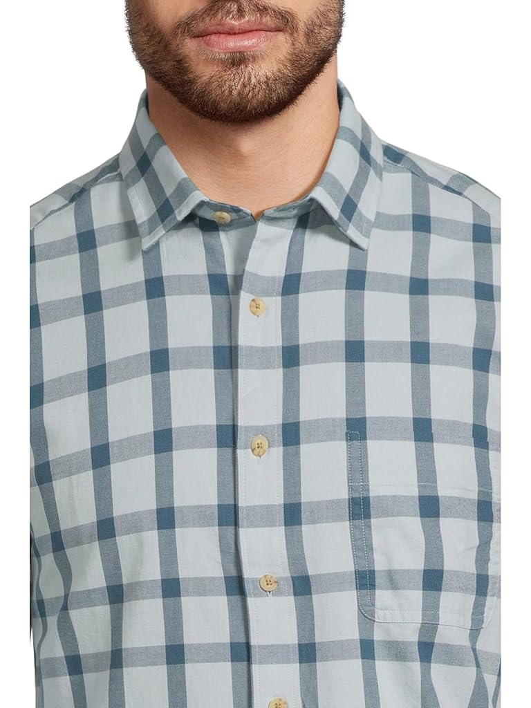 Blue UNTUCKit Long Sleeve Flannel Hartmann Shirt