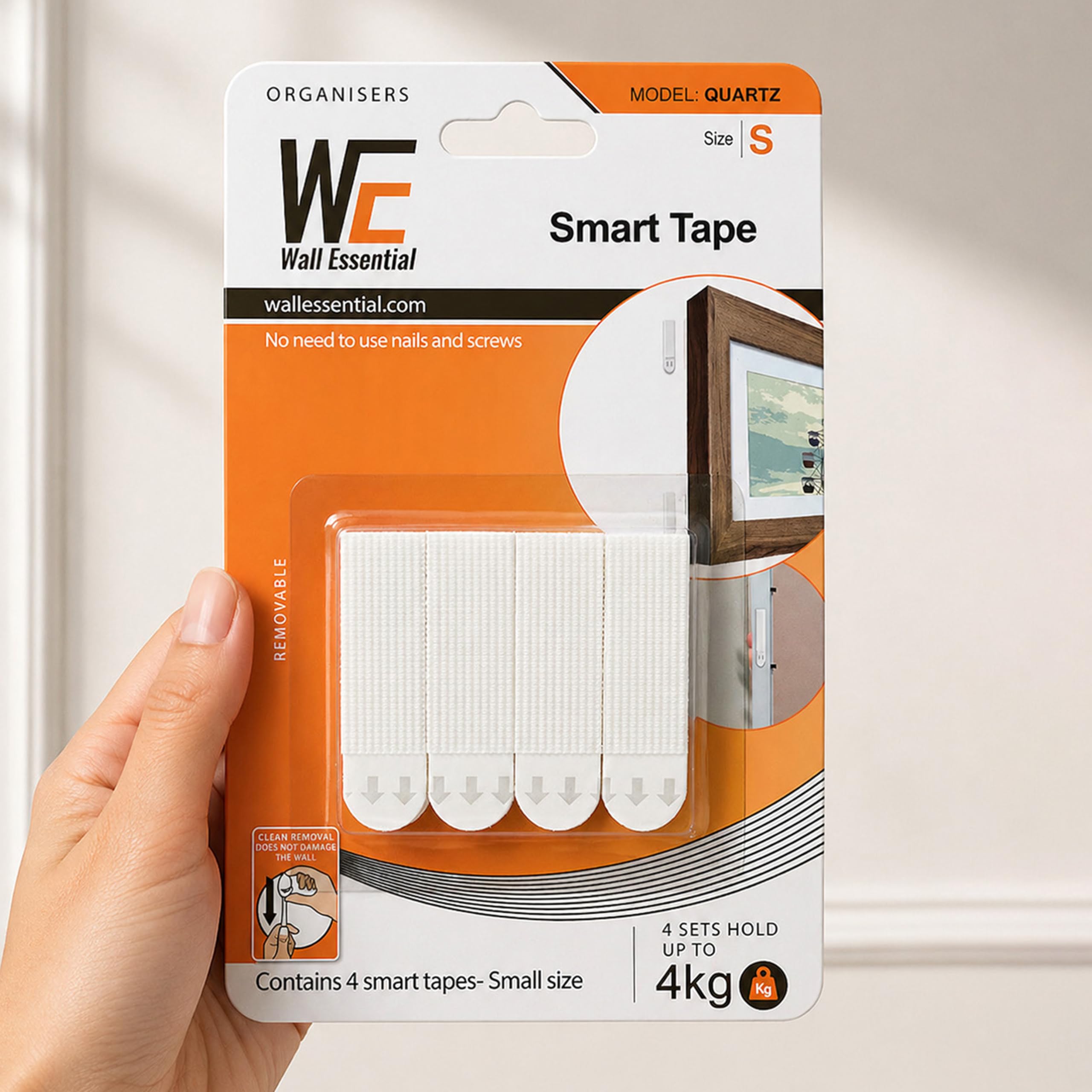 Self Adhesive Wall Hooks - Art Street -12 Self Adhesive Wall Hooks - Art Street -12