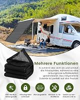 FoundGo napvédő előtető lakóautóhoz 200x370cm HDPE erős szövet 4