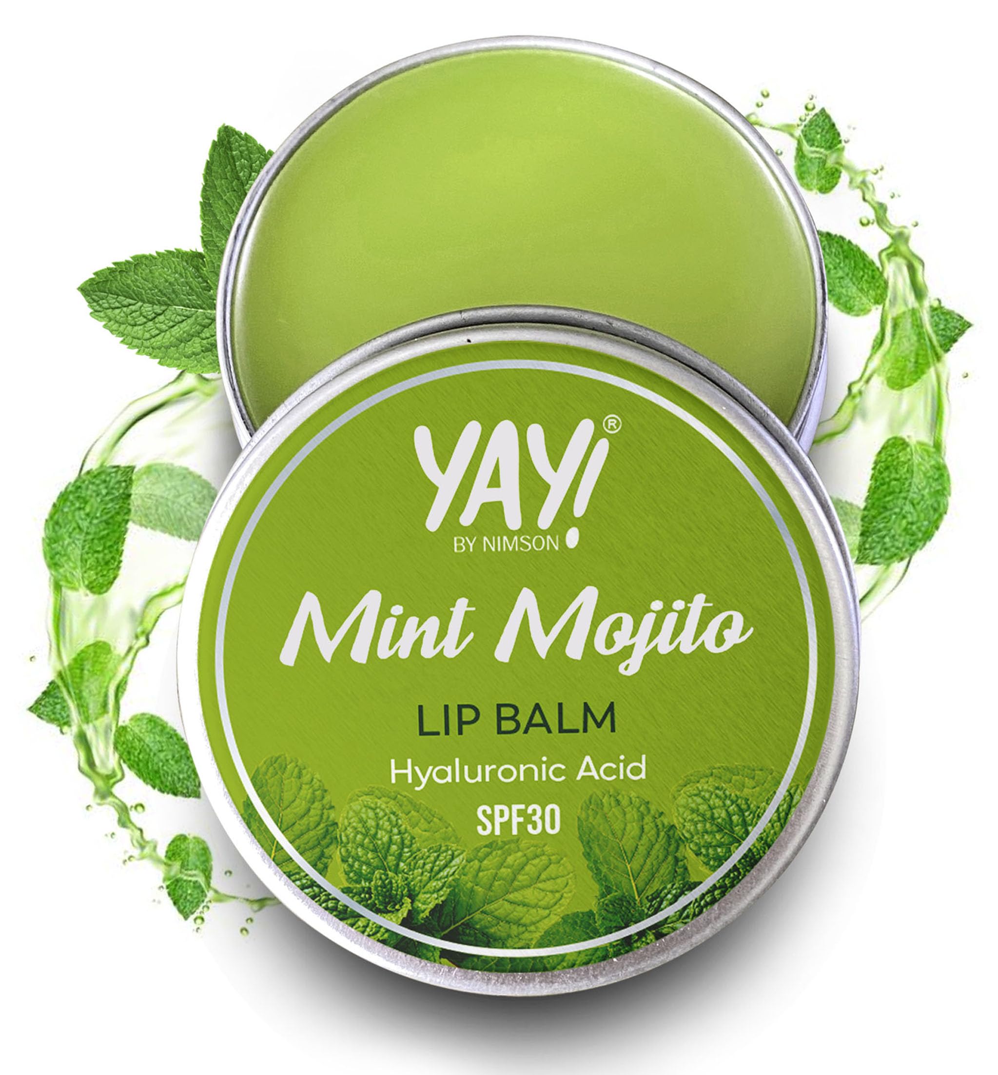 Yay! By Nimson Mint Mojito Lip Balm, With Hyaluronic Acid with SPF 30, For Refreshed & Hydrated Lips, Protects from Sun Damage, For Men and Women - 50g-image-43