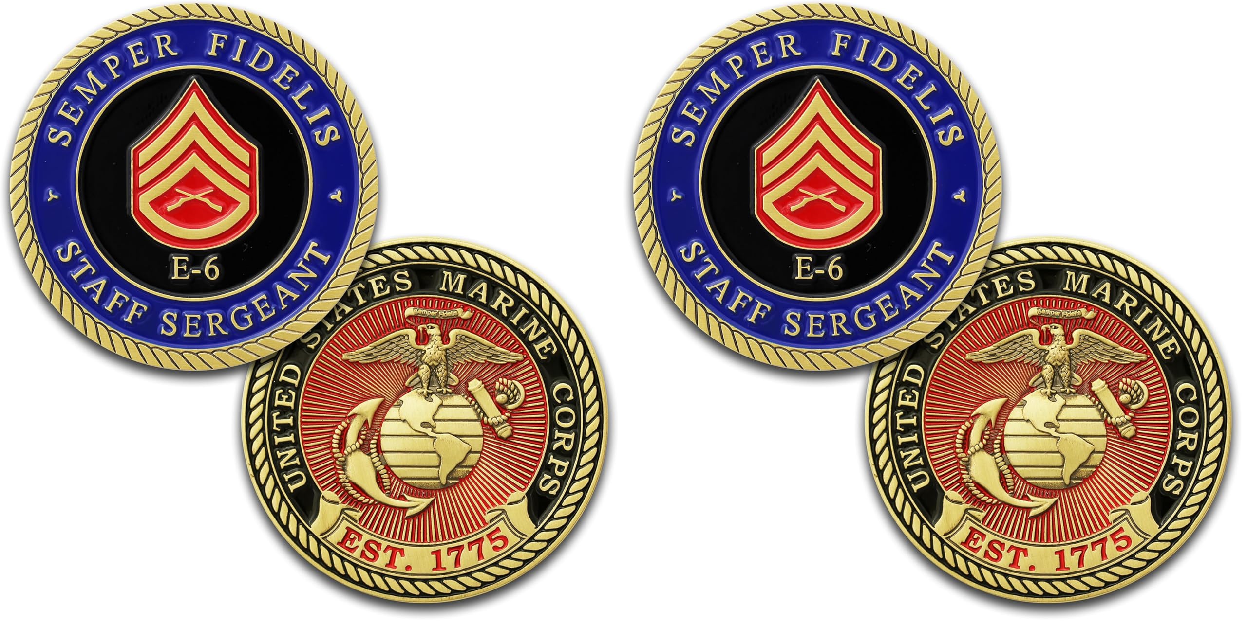 Amazon.com: Marine Corps E6 Challenge Coin! USMC SSgt Rank