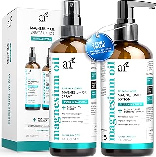 Artnaturals Spray de aceite de magnesio de 12...