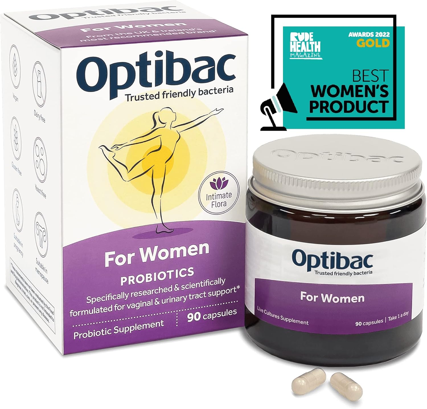 OptiBac For Women – Verpakking met 90 Capsules
