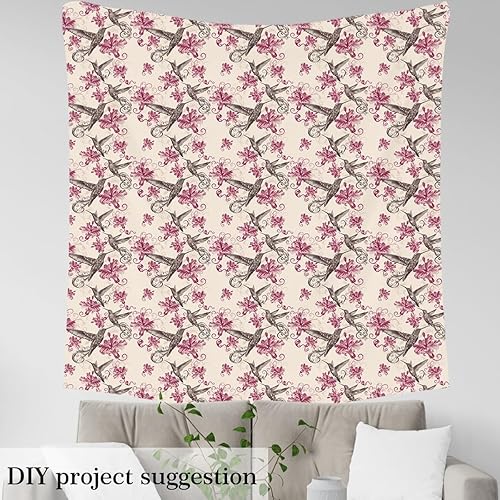 Miniatura 10 de The Yard - Tela floral vintage de copos de nieve de ciervo, oso de ciervo, para niños, adolescentes, estilo granja, animales salvajes, plantas