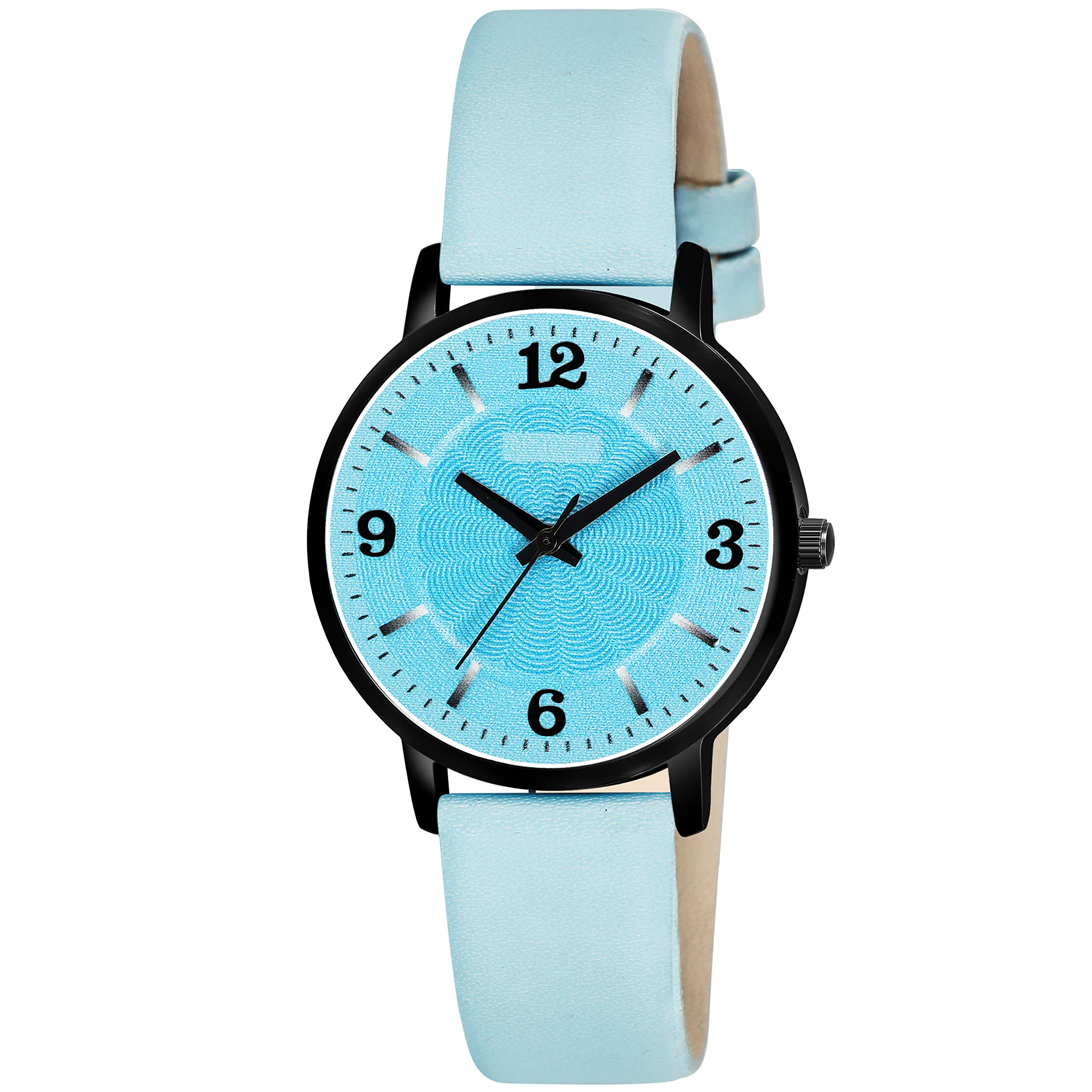 NORKIN Analog Round Dial Leather Strap Watch for Woman| Stylish Wrist Watch for Girls| Trendy Watches for Women/Girls/Ladies (Light Blue) (B0C4YZGCC4) Amazon Price History, Amazon Price Tracker