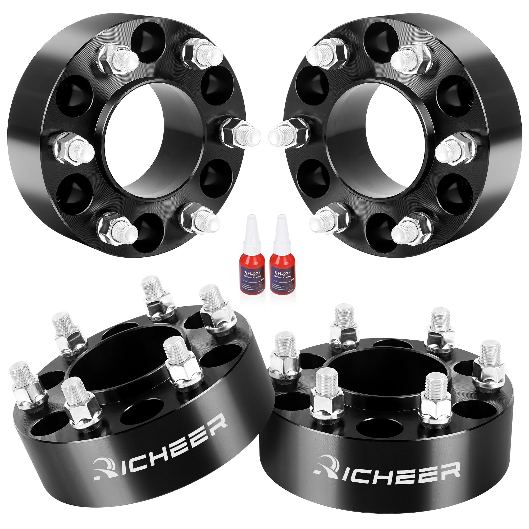 Richeer 6x135 Hubcentric Wheel Spacer for 2004-2014 F150, 2'' 6 Lug 6x135mm Wheel Spacers for 2003-2014 Expedition Navigator, 2005-2014 Mark LT with