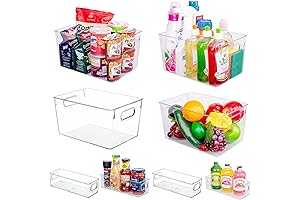 Sturdy Storage Bins: Kitchen Organization and Fridge Storage Solutions
