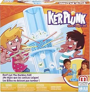 Kerplunk Classic Kids Game with Marbles, Sticks and Game Unit, Easy-to-Learn, Makes a Great Gift for 5 Year Olds and Up