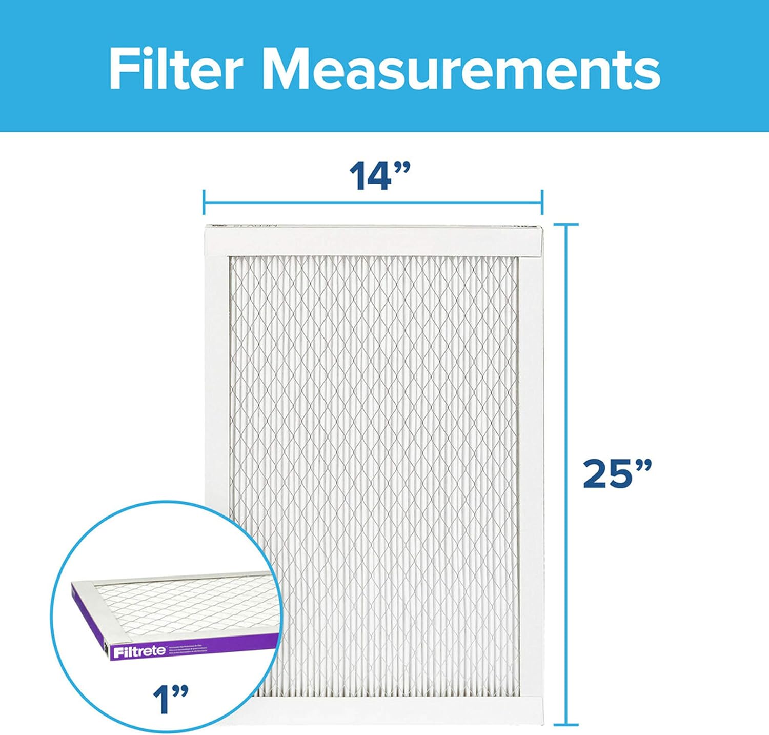 Flash Sale Filtrete 14x25x1, AC Furnace Air Filter, MPR 1500, Healthy Living Ultra Allergen, 4-Pack (exact dimensions 13.81 x 24.81 x 0.78)