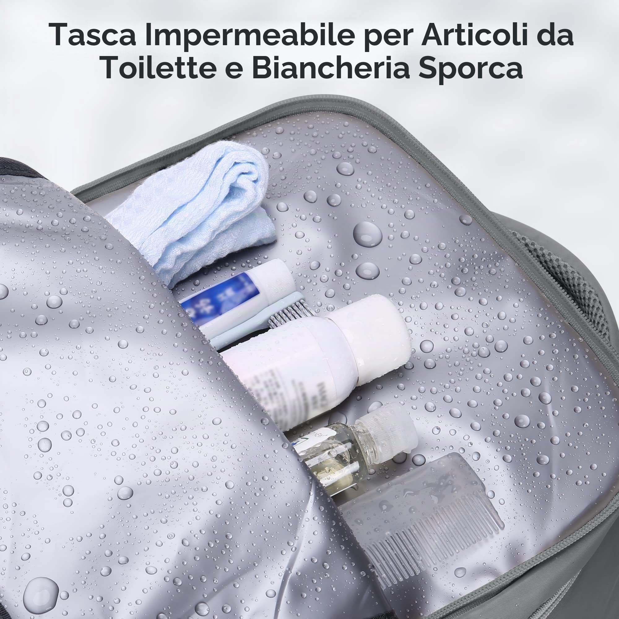 HOMIEE Zaino da Viaggio Aereo 32L Bagaglio a Mano 45x36x20 per Easyje Zaino Porta PC 15.6 Pollici Impermeabile Borsa da Cabina per Voli Antifurto per Scuola, Lavoro, Affari