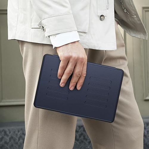 Miniatura 7 de HXCASEAC Funda para tablet Samsung A9 Plus con soporte magnético de 5 ángulos, apagado y encendido automático, soporte de imanes fuertes para pegar