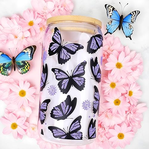 Miniatura 20 de TECKWRAP Shimmer Vinyl Glitter Adhesive Sheets for Craft Cutter 12" x 12" 10 Sheets/Pack