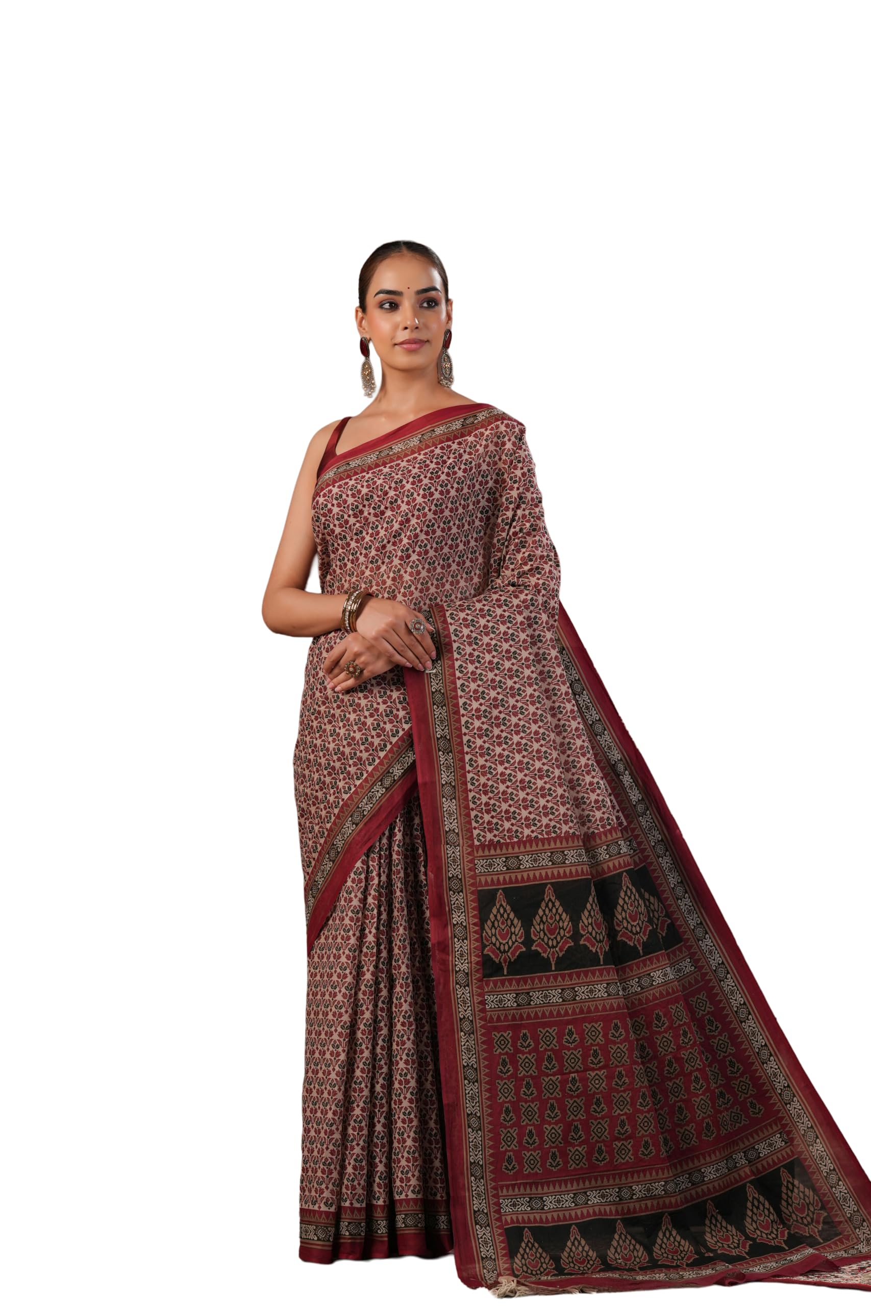 tamaira fashion Women's Pure Cotton Saree Without Blouse Piece (802_Parent)-picture-18