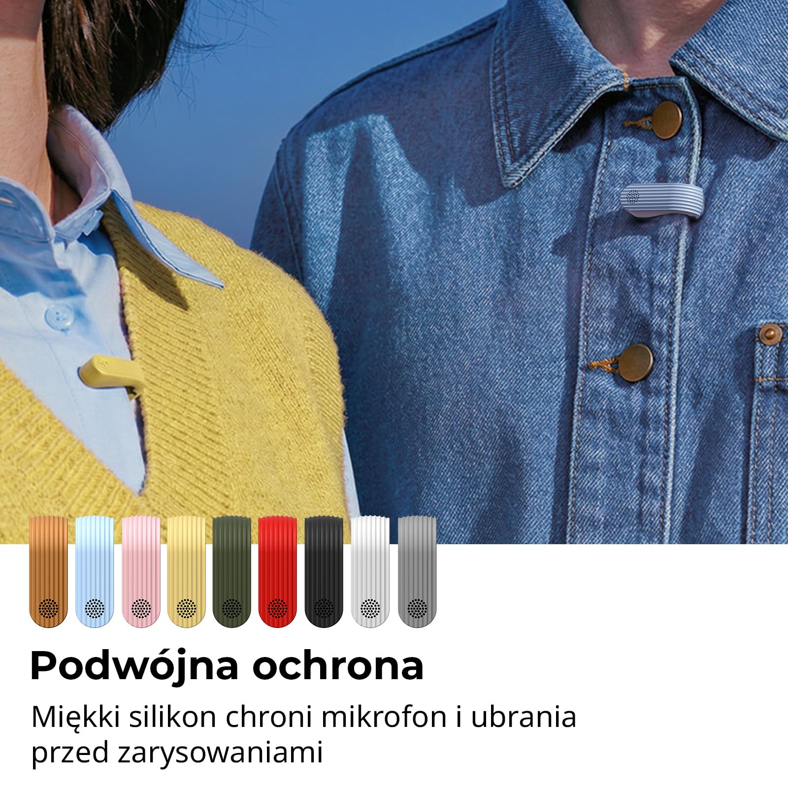 SMALLRIG Zestaw silikonowych etui S70 Wireless Microphone Transmitter (5714/5715/5716/5717/5718/5719), 9 kolorowych osłon ochronnych, akcesoria S70 MIC, montaż zatrzaskowy, 9 sztuk