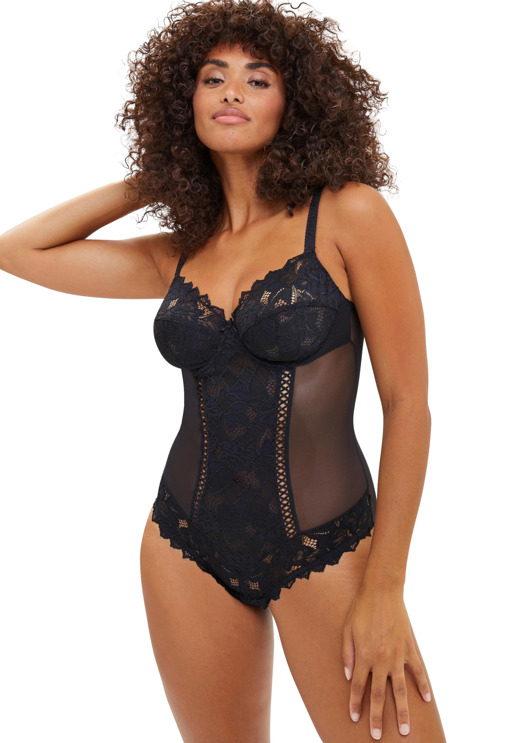 Sans Complexe Women's Plain Bodysuit, Black, 38C (Manufacturer Size: 85/100C)