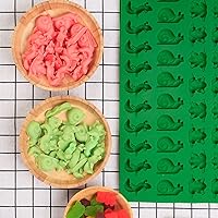 Vista 6 de Mini Animal Silicone Mold - 70 Cavities Chocolate Candy Molds with Frogs, Lizards, Snails Shape for Making Gummy/Cake Decor/Fondant/Biscuits/Fruit